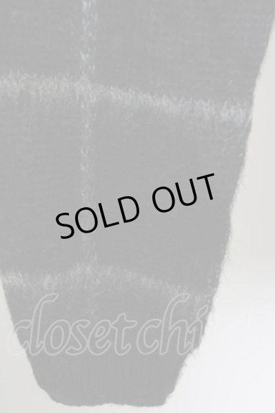 画像4: GOSTAR DE FUGA / ニット.【タグ付き】ZEPHKR ブロックチェック 44 ブラック T-24-03-06-005-GO-to-YM-ZT266 (4)