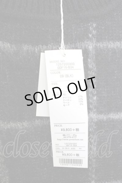 画像6: GOSTAR DE FUGA / ニット.【タグ付き】ZEPHKR ブロックチェック 44 ブラック T-24-03-06-005-GO-to-YM-ZT266 (6)