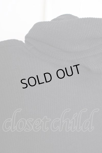 画像3: CIVARIZE / ニット.スーパーロングZIPネック  ブラック T-24-03-06-006-CI-to-YM-ZT266 (3)