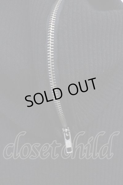 画像6: CIVARIZE / ニット.スーパーロングZIPネック  ブラック T-24-03-06-006-CI-to-YM-ZT266 (6)