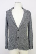 【WINTERセール】GOSTAR DE FUGA / ジャケット.Sensitive ニットテーラード'13SS 44 グレー T-24-03-06-008-GO-ja-YM-ZT266