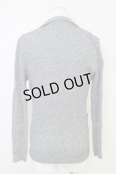 画像2: GOSTAR DE FUGA / ジャケット.Sensitive ニットテーラード'13SS 44 グレー T-24-03-06-008-GO-ja-YM-ZT266 (2)