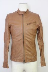 【SALE】GOSTAR DE FUGA / ジャケット.VOGUEレザーライダース'11AW 44 ブラウン T-24-03-06-010-GO-ja-YM-ZT-M107