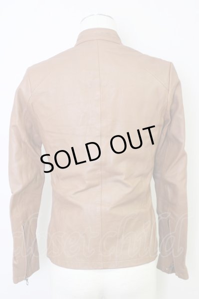 画像2: GOSTAR DE FUGA / ジャケット.VOGUEレザーライダース'11AW 44 ブラウン T-24-03-06-010-GO-ja-YM-ZT-ML028 (2)