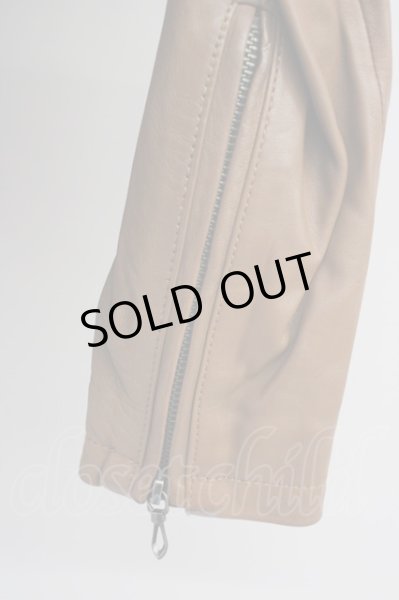 画像6: GOSTAR DE FUGA / ジャケット.VOGUEレザーライダース'11AW 44 ブラウン T-24-03-06-010-GO-ja-YM-ZT-ML028 (6)