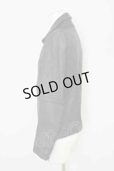 画像3: CIVARIZE / ジャケット.Preciousゴートレザーライダース'14AW 44 ブラック T-24-03-06-014-CI-ja-YM-ZT-M107 (3)
