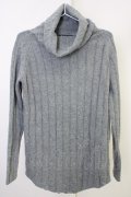 【WINTERセール】NO ID. BLACK / ニット.オフタートル 1 グレー T-24-03-08-003-NO-to-YM-ZT249