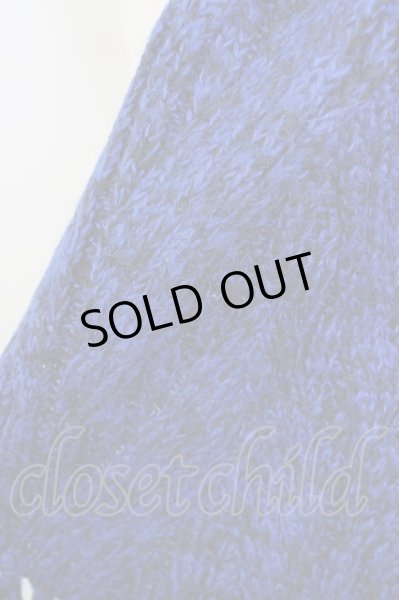 画像3: GOSTAR DE FUGA / マフラー.【タグ付き】ケーブル編みミックス  ネイビー T-24-03-08-016-GO-to-YM-ZT251 (3)