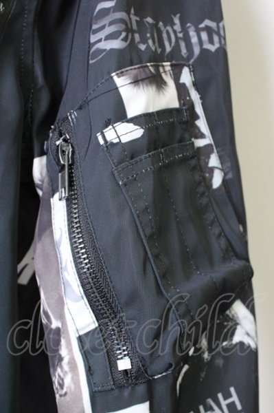 画像7: JACKROSE / ジャケット.リバーシブルMA-1 3 ブラック T-24-03-08-011-JA-ja-YM-ZT-M103 (7)