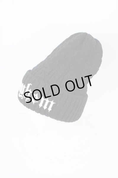 画像2: MARDIGRAS(SADS清春) / キャップ.mayhem刺繍ニット  ブラック T-24-03-11-015-MA-za-YM-ZT205 (2)