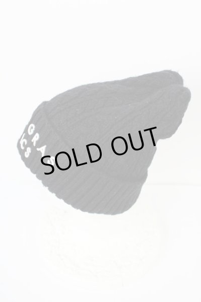 画像2: MARDIGRAS(SADS清春) / キャップ.LYRICS刺繍ニット  ブラック T-24-03-11-016-MA-za-YM-ZT205 (2)