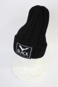 【WINTERセール】MARDIGRAS(SADS清春) / キャップ.BLACK CAGEパッチニット  ブラック T-24-03-11-017-MA-za-YM-ZT309