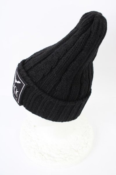 画像2: MARDIGRAS(SADS清春) / キャップ.BLACK CAGEパッチニット  ブラック T-24-03-11-017-MA-za-YM-ZT309 (2)
