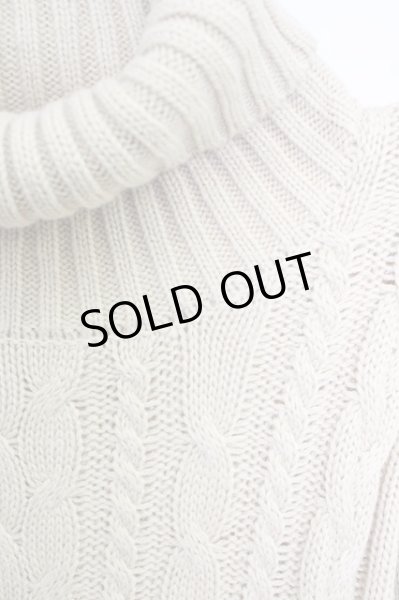 画像3: Roshell / ニット.ケーブル編みタートルネック M ライトブラウン T-24-03-11-001-Ro-to-YM-ZT207 (3)