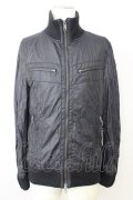 【WINTERセール】JACKROSE / ジャケット.スタンドリブネックナイロン 4 ブラック T-24-03-11-009-JA-ja-YM-ZT-M104