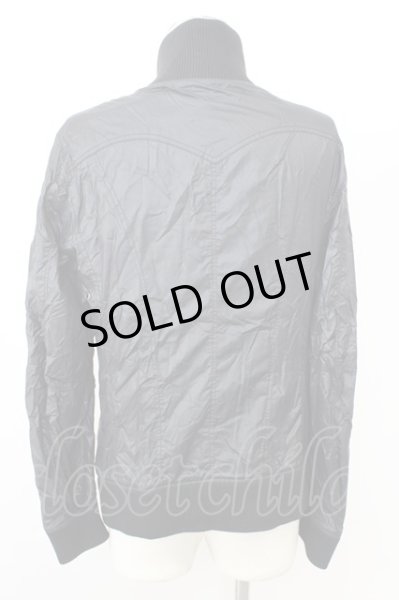 画像2: JACKROSE / ジャケット.スタンドリブネックナイロン 4 ブラック T-24-03-11-009-JA-ja-YM-ZT-M104 (2)