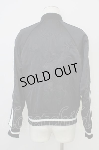 画像2: Black by VANQUISH / ジャケット.リバーシブルスカジャン S ブラックｘホワイト T-24-03-19-001-Bl-ja-YM-ZT-M109 (2)