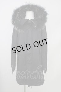 【セール】SCHLUSSEL / コート.シャイニーモッズ 3 ブラック T-24-03-19-004-SC-ou-YM-ZT-M109