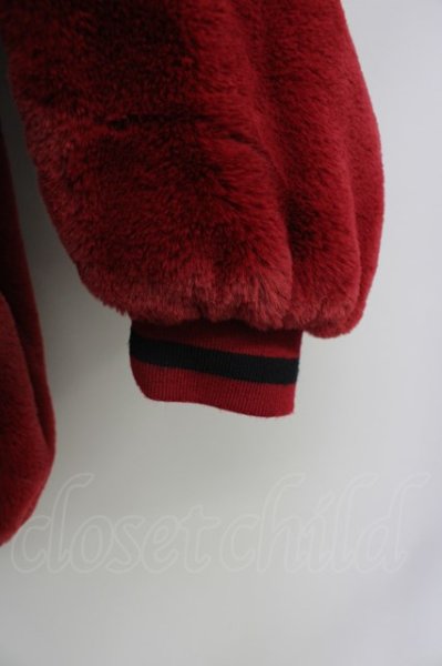 画像6: CavariA / ジャケット.ファーフードブルゾン 46 レッドxブラック T-24-03-19-007-Ca-ja-YM-ZT-M109 (6)