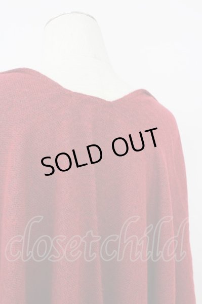 画像3: TORNADO MART / ポンチョ.ダブルフェイスフリンジ  ボルドーｘグレー T-24-03-25-009-TO-to-YM-ZT239 (3)