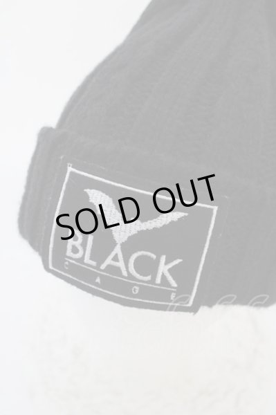 画像4: MARDIGRAS(SADS清春) / キャップ.BLACK CAGEパッチニット  ブラック T-24-04-10-013-MA-za-YM-ZT133 (4)