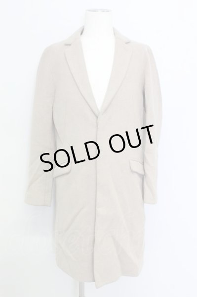 画像1: GOSTAR DE FUGA / コート.スーパー120メルトンウールロングチェスター 46 ベージュ T-24-04-10-003-GO-ou-YM-ZT-M105 (1)