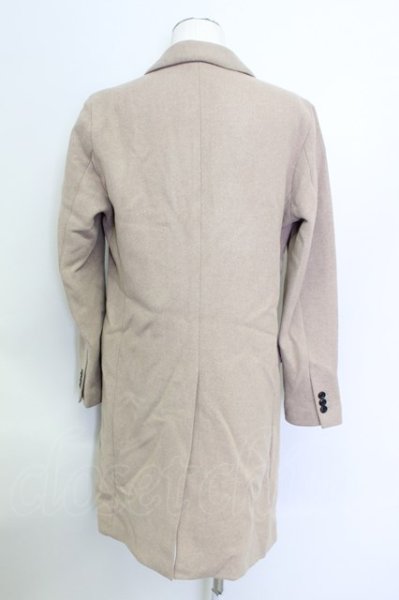 画像2: GOSTAR DE FUGA / コート.スーパー120メルトンウールロングチェスター 46 ベージュ T-24-04-10-003-GO-ou-YM-ZT-M105 (2)