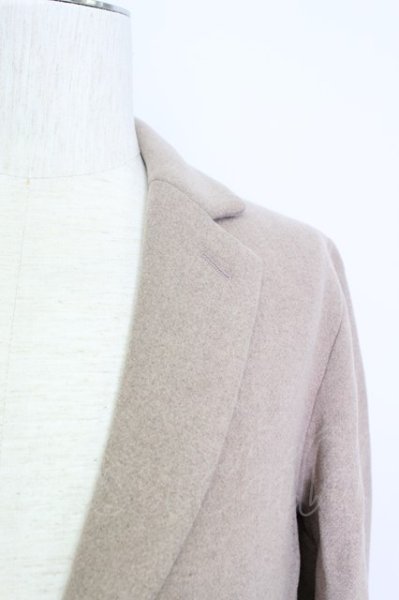 画像4: GOSTAR DE FUGA / コート.スーパー120メルトンウールロングチェスター 46 ベージュ T-24-04-10-003-GO-ou-YM-ZT-M105 (4)