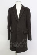 【WINTERセール】GOSTAR DE FUGA / コート.BISHU PREMIUM PUBLIC　ウールチェスター 44 ダークブラウン T-24-04-10-004-GO-ou-YM-ZT-M105