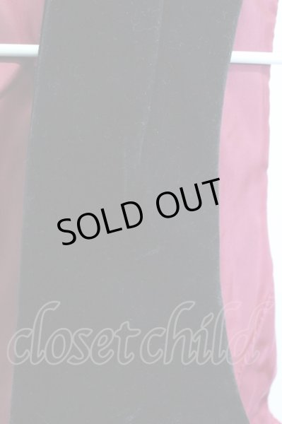 画像3: TORNADO MART / ベスト.ローズ刺繍ベロア M ブラックｘボルドー T-24-04-10-001-TO-to-YM-ZT (3)