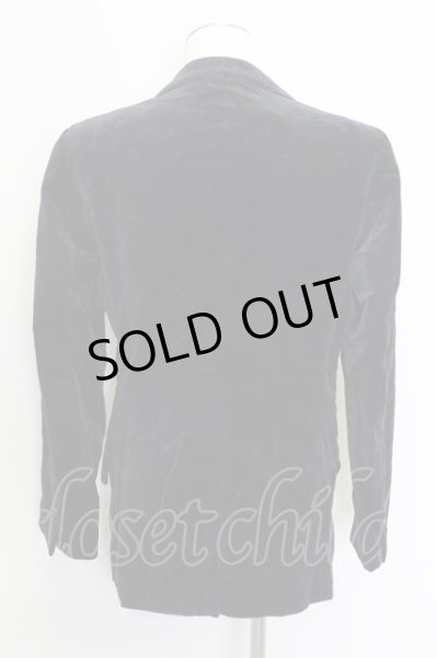 画像2: TORNADO MART / ジャケット.ベロアピークドラペルテーラード2B M ブラック T-24-04-10-005-TO-ja-YM-ZT-M105 (2)