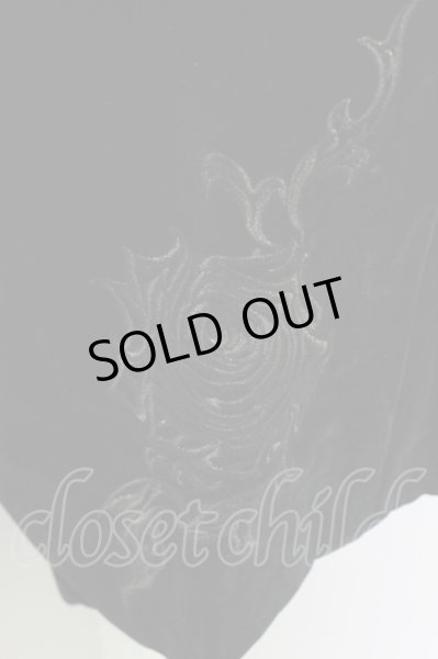 画像4: TORNADO MART / ベスト.ローズ刺繍ベロア M ブラックｘボルドー T-24-04-10-001-TO-to-YM-ZT (4)