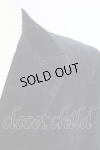 画像4: TORNADO MART / ジャケット.ベロアピークドラペルテーラード2B M ブラック T-24-04-10-005-TO-ja-YM-ZT-M105 (4)