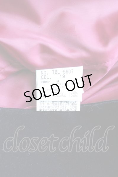 画像8: TORNADO MART / ベスト.ローズ刺繍ベロア M ブラックｘボルドー T-24-04-10-001-TO-to-YM-ZT (8)