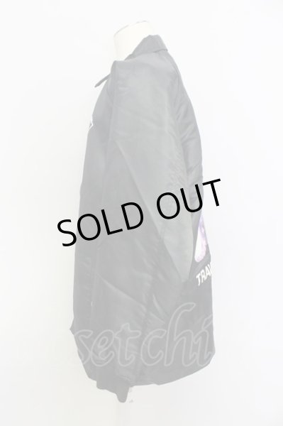 画像3: TRAVAS TOKYO / ジャケット.Satellite bear Coaches Jacket F ブラック T-24-04-10-010-TR-ja-YM-ZT-M103 (3)