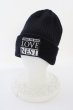 画像1: MARDIGRAS(SADS清春) / キャップ.LOVE NESTパッチニット  ブラック T-24-04-10-012-MA-za-YM-ZT133 (1)