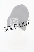 【セール】MARDIGRAS(SADS清春) / キャップ.LOVE NESTパッチニット  ブラック T-24-04-10-012-MA-za-YM-ZT133