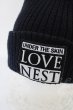 画像4: MARDIGRAS(SADS清春) / キャップ.LOVE NESTパッチニット  ブラック T-24-04-10-012-MA-za-YM-ZT133 (4)