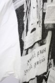 画像3: NO ID. BLACK / CROSSプリントTシャツ ONE ホワイト T-24-04-23-017-NO-ts-YM-ZT199