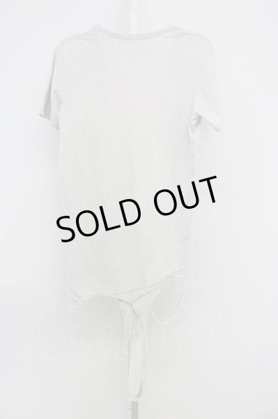 画像2: SEANA / ブリーチブロークンロングTシャツ L グレージュ T-24-04-23-018-SE-ts-YM-ZT (2)