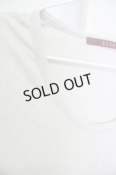 画像3: SEANA / ブリーチブロークンロングTシャツ L グレージュ T-24-04-23-018-SE-ts-YM-ZT (3)