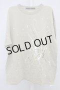 NO ID. / ペンキプリントBIG Tシャツ ONE ブラウン T-24-04-23-019-NO-ts-YM-ZT199