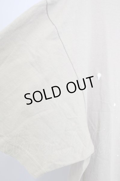 画像4: NO ID. / ペンキプリントBIG Tシャツ ONE ブラウン T-24-04-23-019-NO-ts-YM-ZT199 (4)