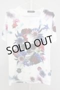 【セール】CIVARIZE / 転写スカルフラワーTシャツ’20SS 44 ホワイト T-24-04-23-005-CI-ts-YM-ZT287