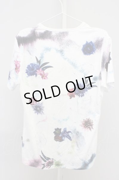 画像2: CIVARIZE / 転写スカルフラワーTシャツ’20SS 44 ホワイト T-24-04-23-005-CI-ts-YM-ZT287 (2)