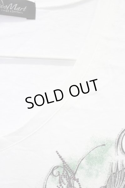 画像3: TORNADO MART / バタフライラインストーンTシャツ L ホワイト T-24-04-23-006-TO-ts-YM-ZT287 (3)