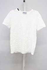 BUFFALO BOBS / GRAIN(グレイン） ウェーブタックTシャツ 2-3 ホワイト T-24-04-23-007-BU-ts-YM-ZT287