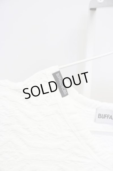 画像3: BUFFALO BOBS / GRAIN(グレイン） ウェーブタックTシャツ 2-3 ホワイト T-24-04-23-007-BU-ts-YM-ZT287 (3)