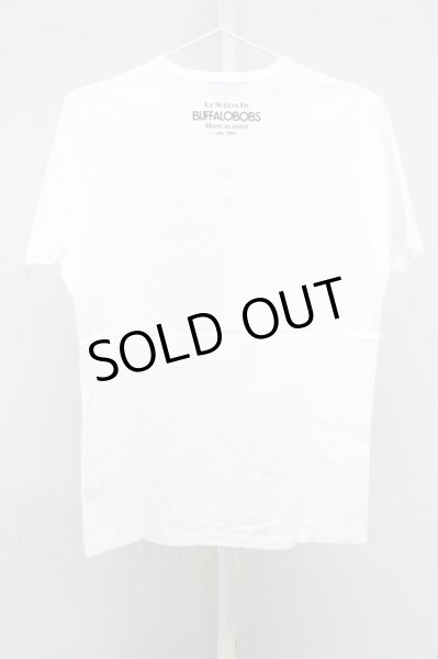 画像2: BUFFALO BOBS / 【タグ付き】QUADRIFOGLIO(クアドリフォリオ)メタルフィットTシャツ 1-2 ホワイト T-24-04-23-008-BU-ts-YM-ZT287 (2)