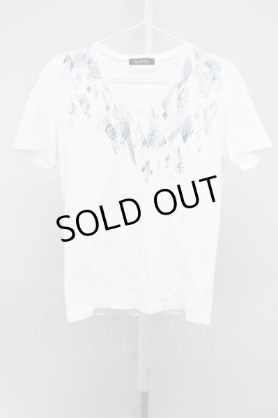 画像1: TORNADO MART / フェザーネックTシャツ’17SS L ホワイト T-24-04-23-009-TO-ts-YM-ZT199 (1)